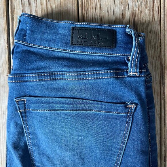 Nicole Miller Womens Blue Wash 5 Pocket Stretch SOHO High Rise Skinny Jeans Sz 4 - Picture 11 of 12